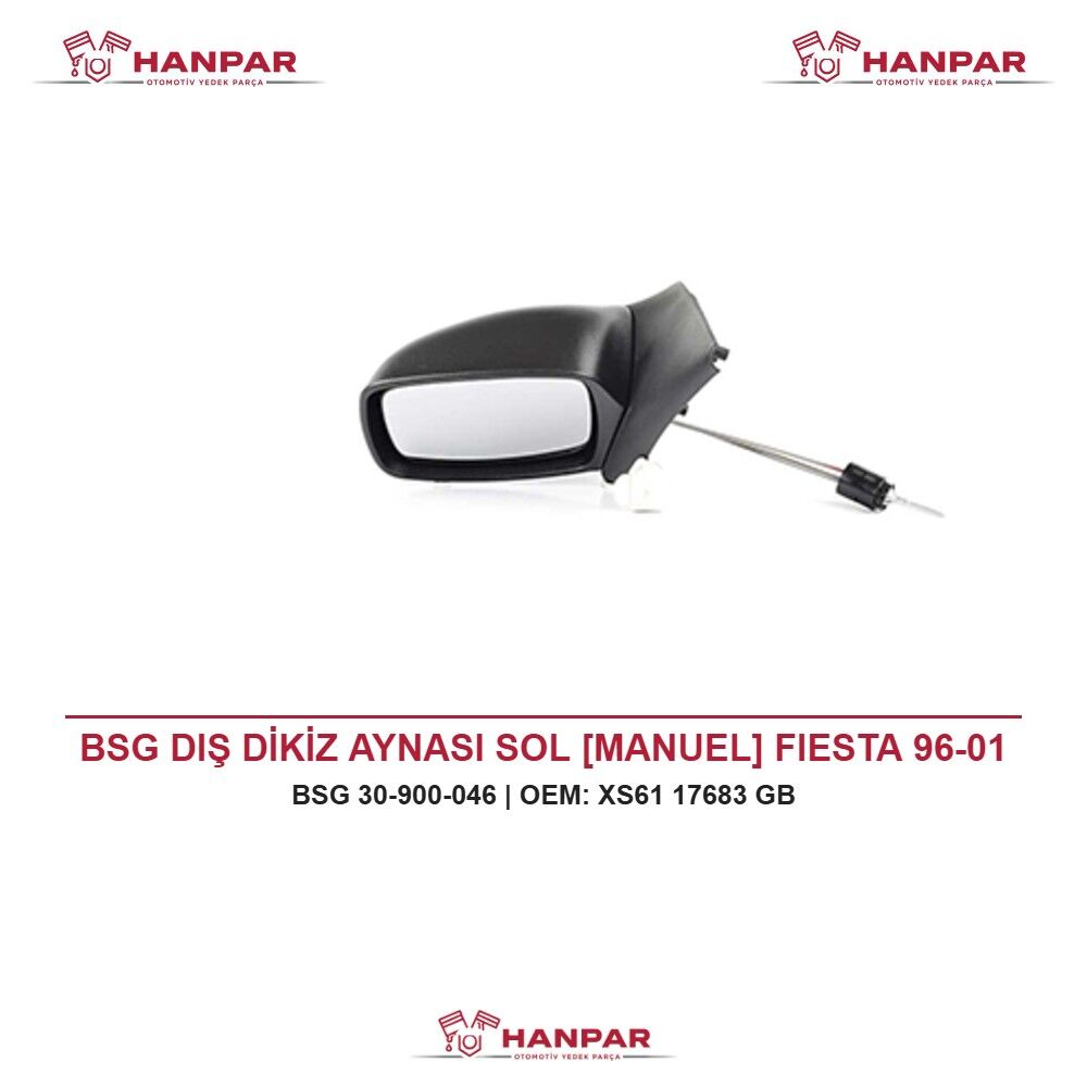 BSG DIŞ DİKİZ AYNASI SOL [MANUEL] FIESTA 96-01