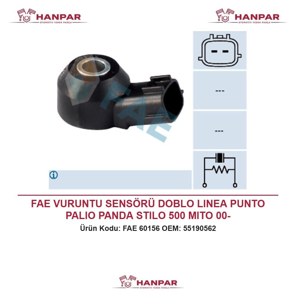 FAE VURUNTU SENSÖRÜ DOBLO LINEA PUNTO PALIO PANDA STILO 500 MITO 00-