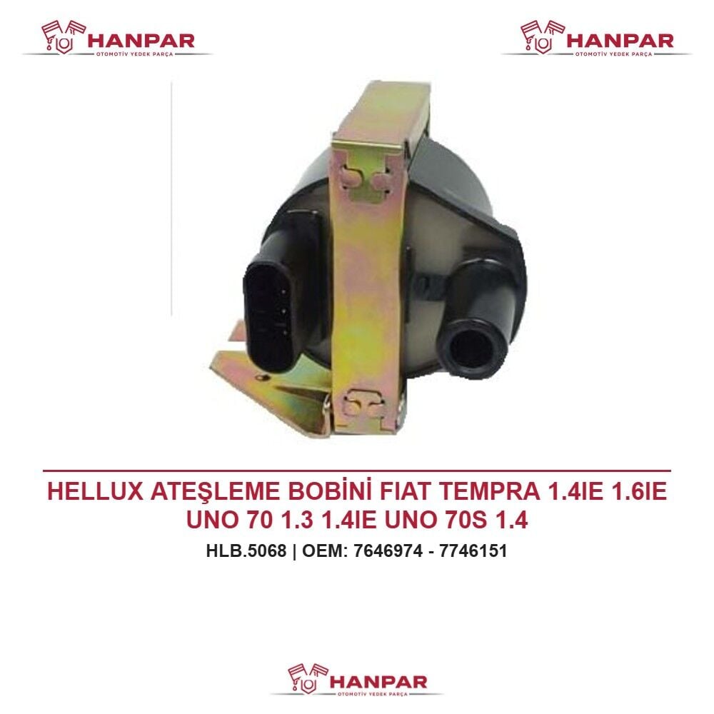 HELLUX ATEŞLEME BOBİNİ FIAT TEMPRA 1.4IE 1.6IE UNO 70 1.3 1.4IE UNO 70S 1.4