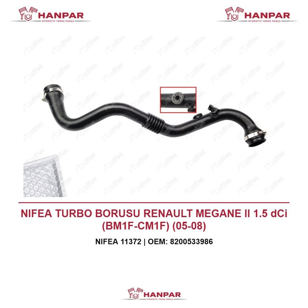 NIFEA TURBO BORUSU RENAULT MEGANE II 1.5 dCi (BM1F-CM1F) (05-08)