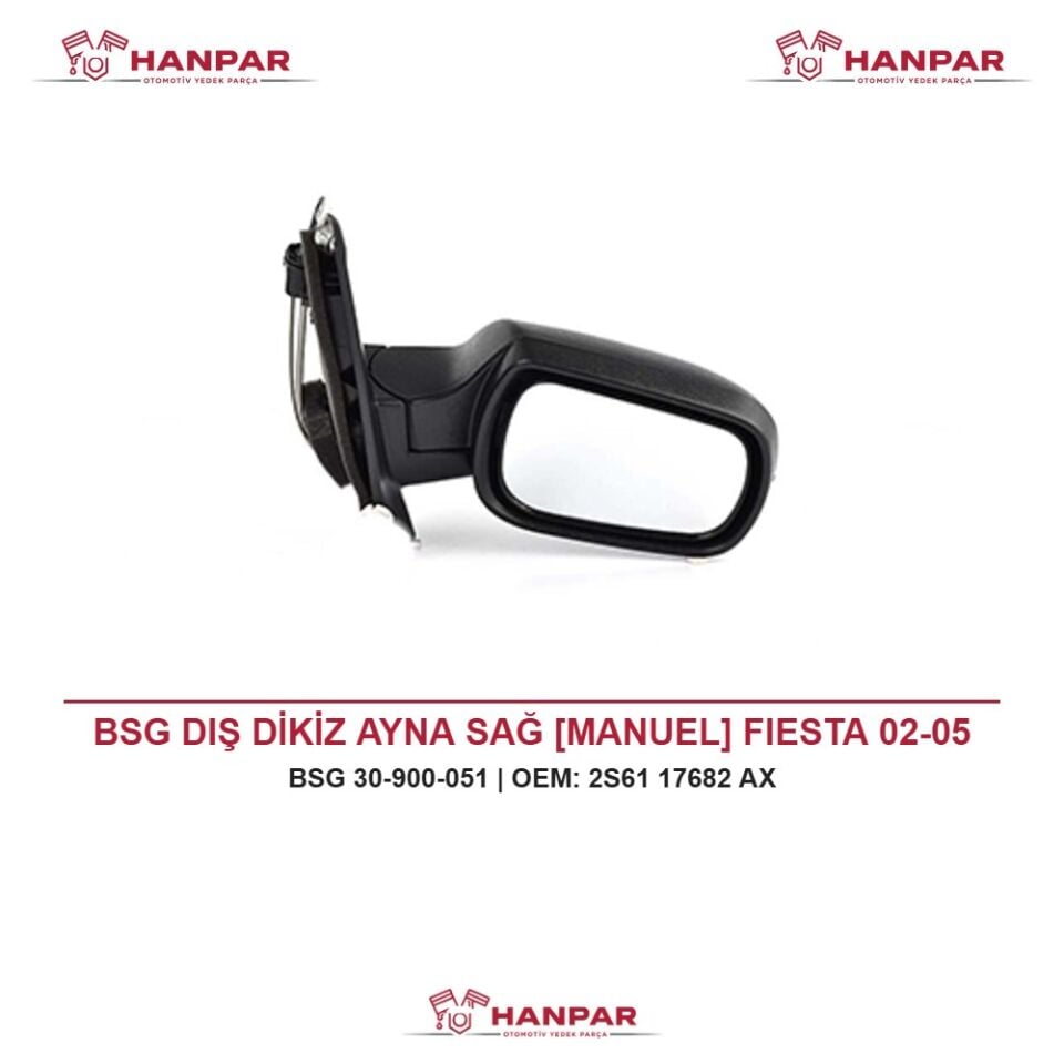 BSG DIŞ DİKİZ AYNA SAĞ [MANUEL] FIESTA 02-05