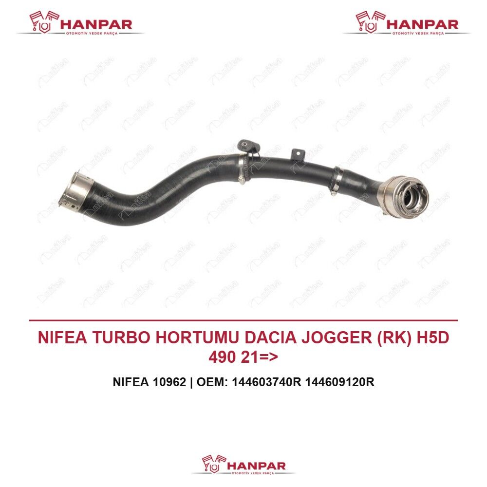 NIFEA TURBO HORTUMU DACIA JOGGER (RK) H5D 490 21=>