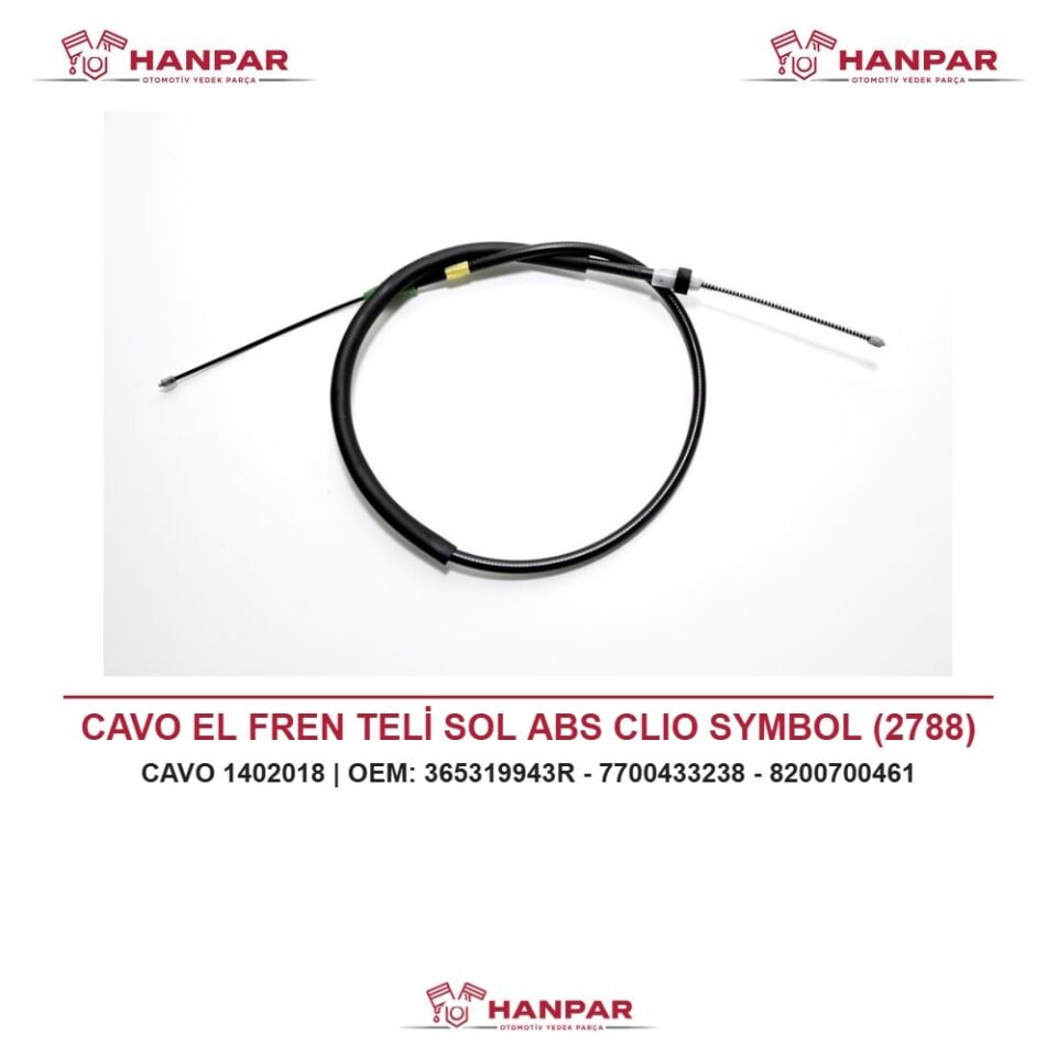 CAVO EL FREN TELİ SOL ABS CLIO SYMBOL (2788)