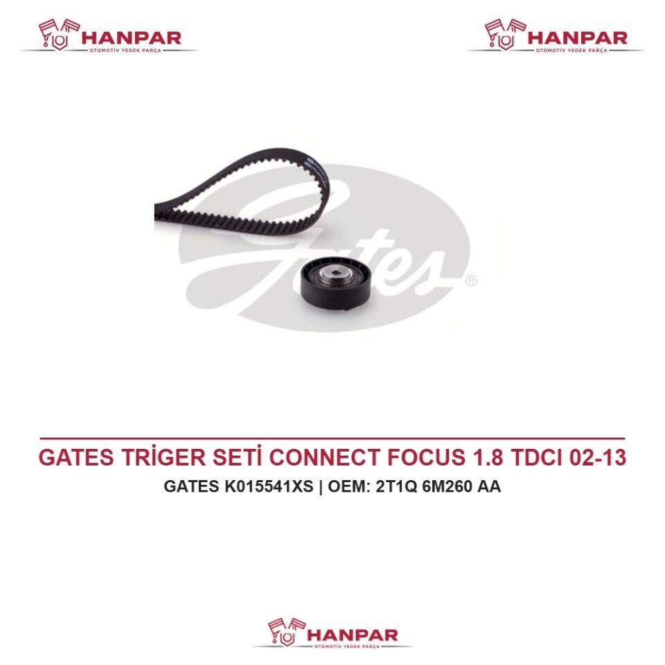 GATES TRİGER SETİ CONNECT FOCUS 1.8 TDCI 02-13