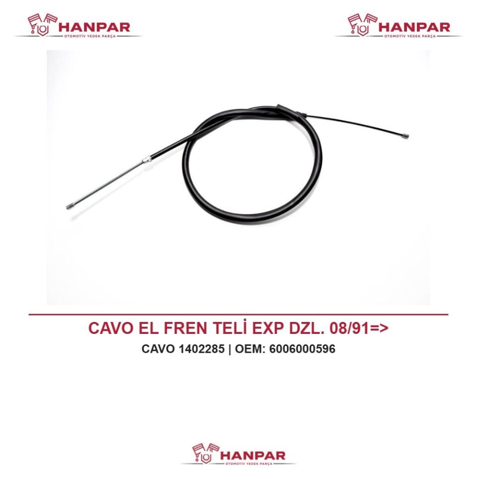 CAVO EL FREN TELİ EXP DZL. 08/91=>