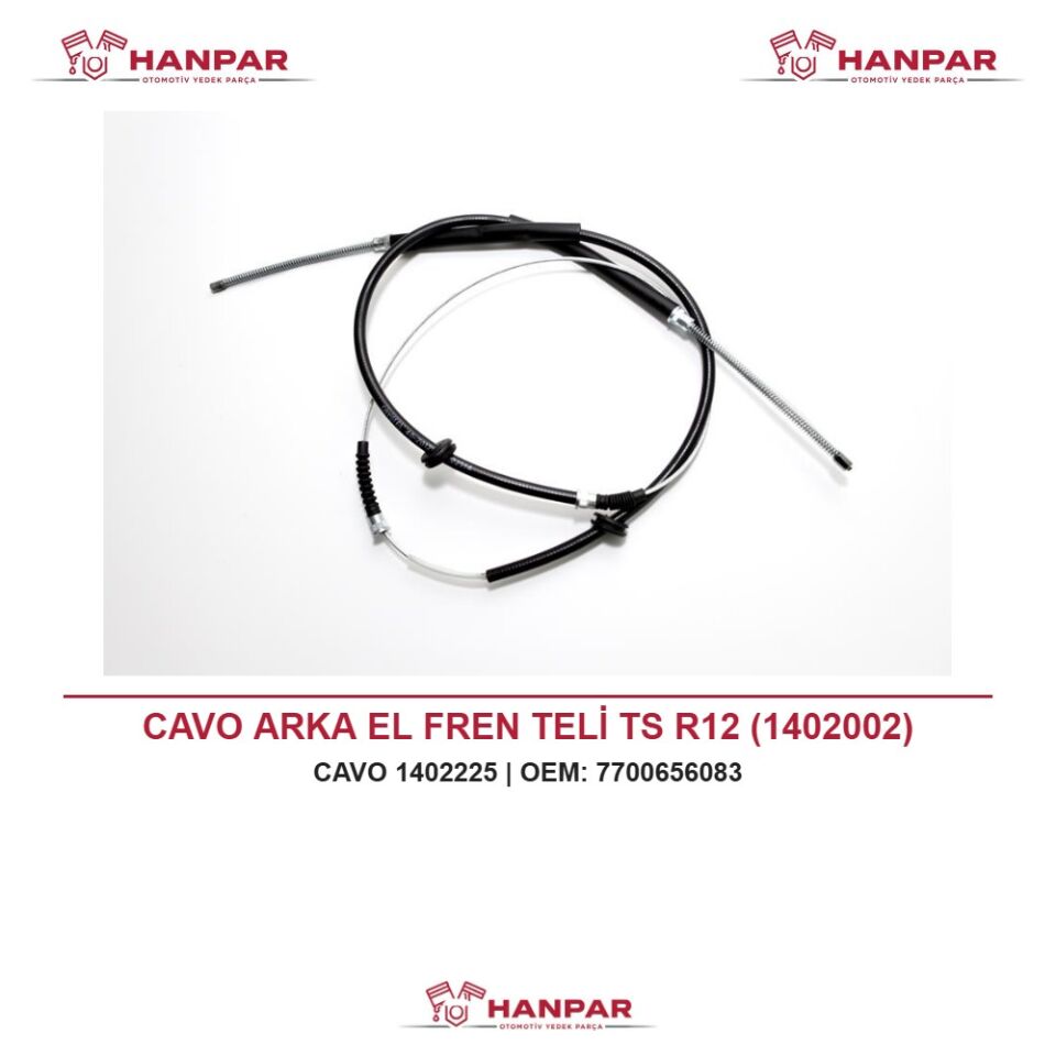 CAVO ARKA EL FREN TELİ TS R12 (1402002)
