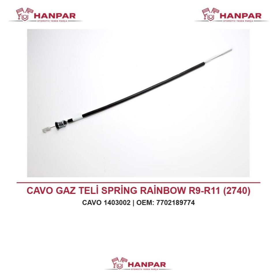 CAVO GAZ TELİ SPRİNG RAİNBOW R9-R11 (2740)