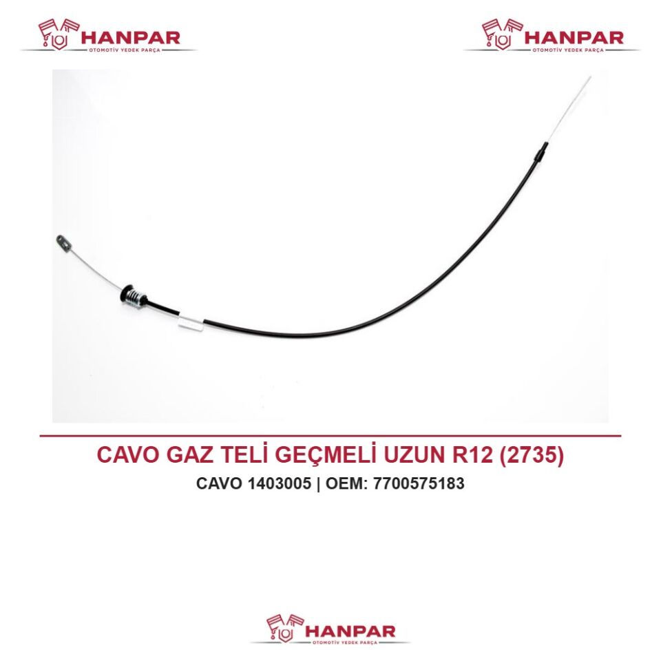 CAVO GAZ TELİ GEÇMELİ UZUN R12 (2735)