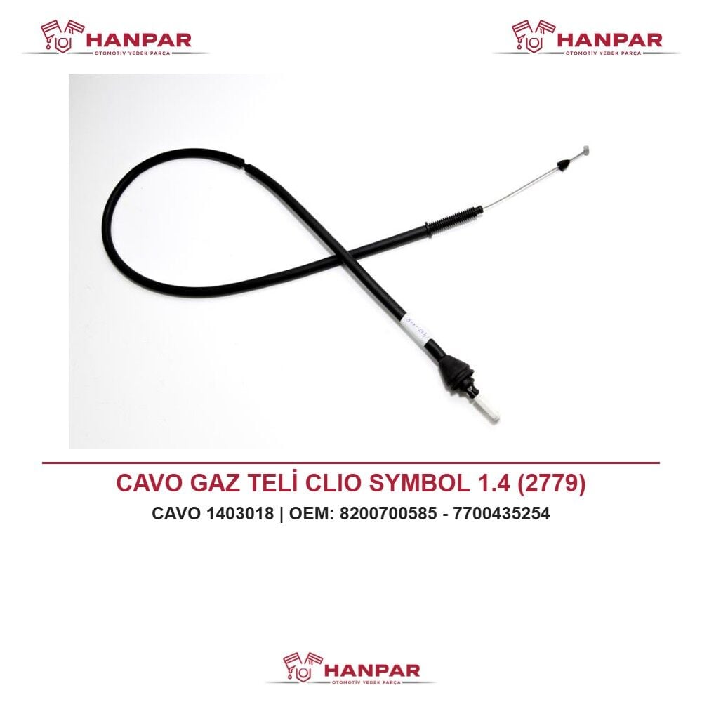 CAVO GAZ TELİ CLIO SYMBOL 1.4 (2779)