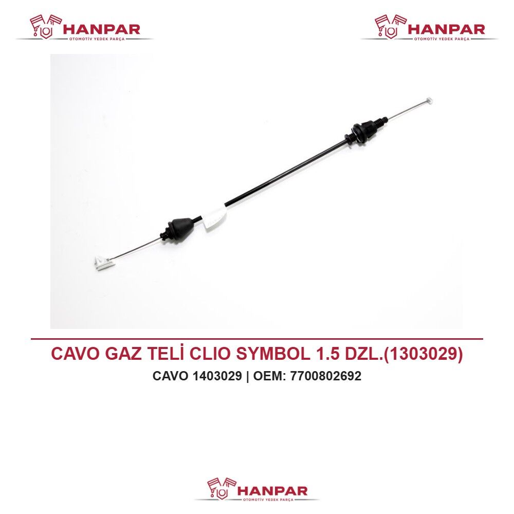 CAVO GAZ TELİ CLIO SYMBOL 1.5 DZL.(1303029)