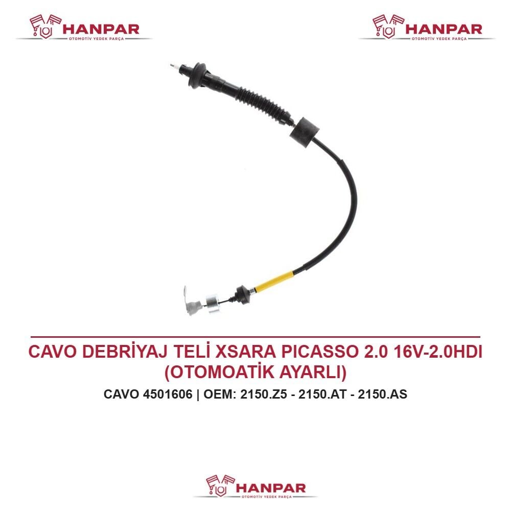 CAVO DEBRİYAJ TELİ XSARA PICASSO 2.0 16V-2.0HDI (OTOMOATİK AYARLI)