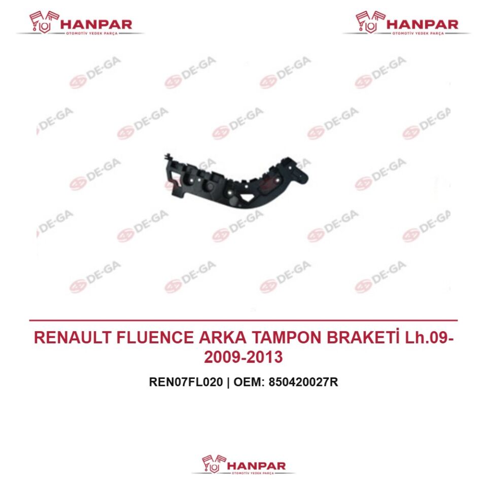 RENAULT FLUENCE ARKA TAMPON BRAKETİ Lh.09- 2009-2013
