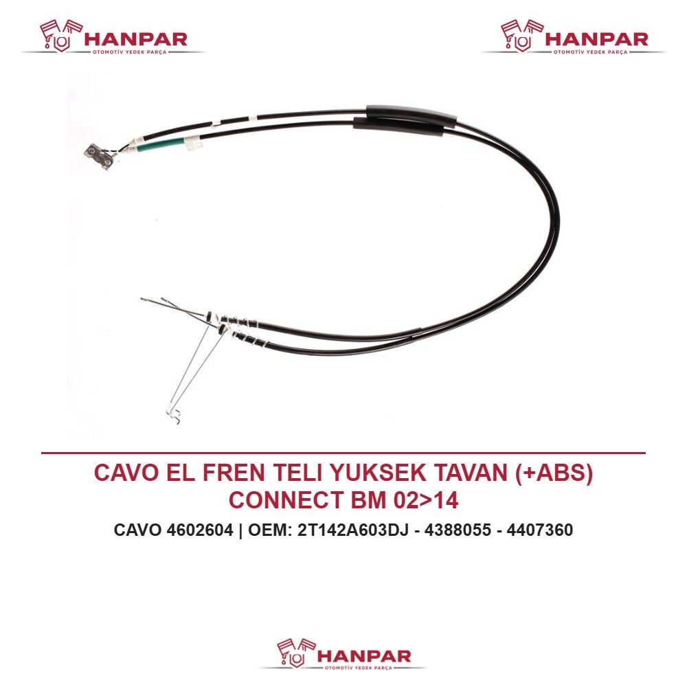 CAVO EL FREN TELI YUKSEK TAVAN (+ABS) CONNECT BM 02>14