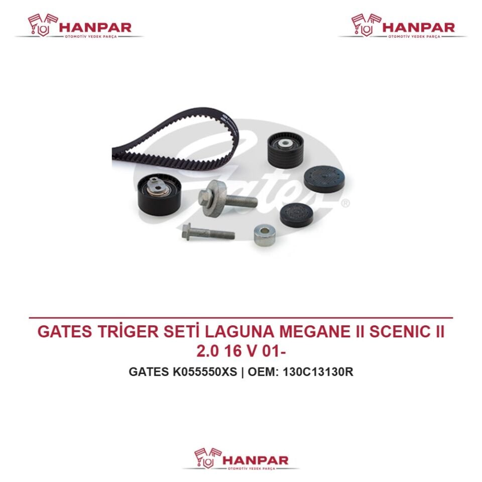 GATES TRİGER SETİ LAGUNA MEGANE II SCENIC II 2.0 16 V 01-