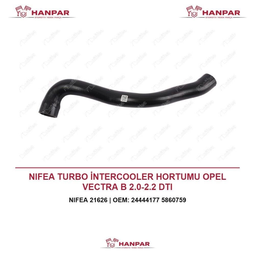 NIFEA TURBO İNTERCOOLER HORTUMU OPEL VECTRA B 2.0-2.2 DTI