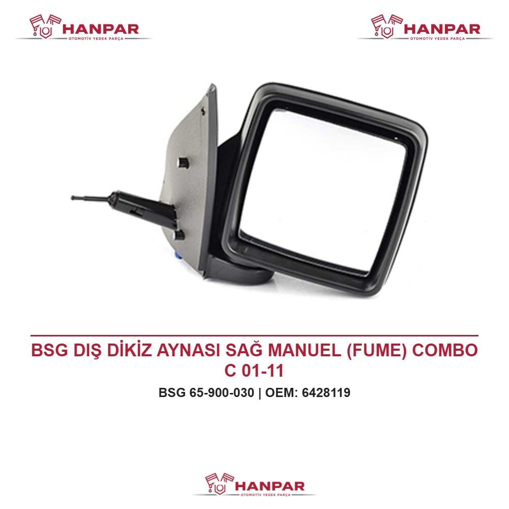 BSG DIŞ DİKİZ AYNASI SAĞ MANUEL (FUME) COMBO C 01-11