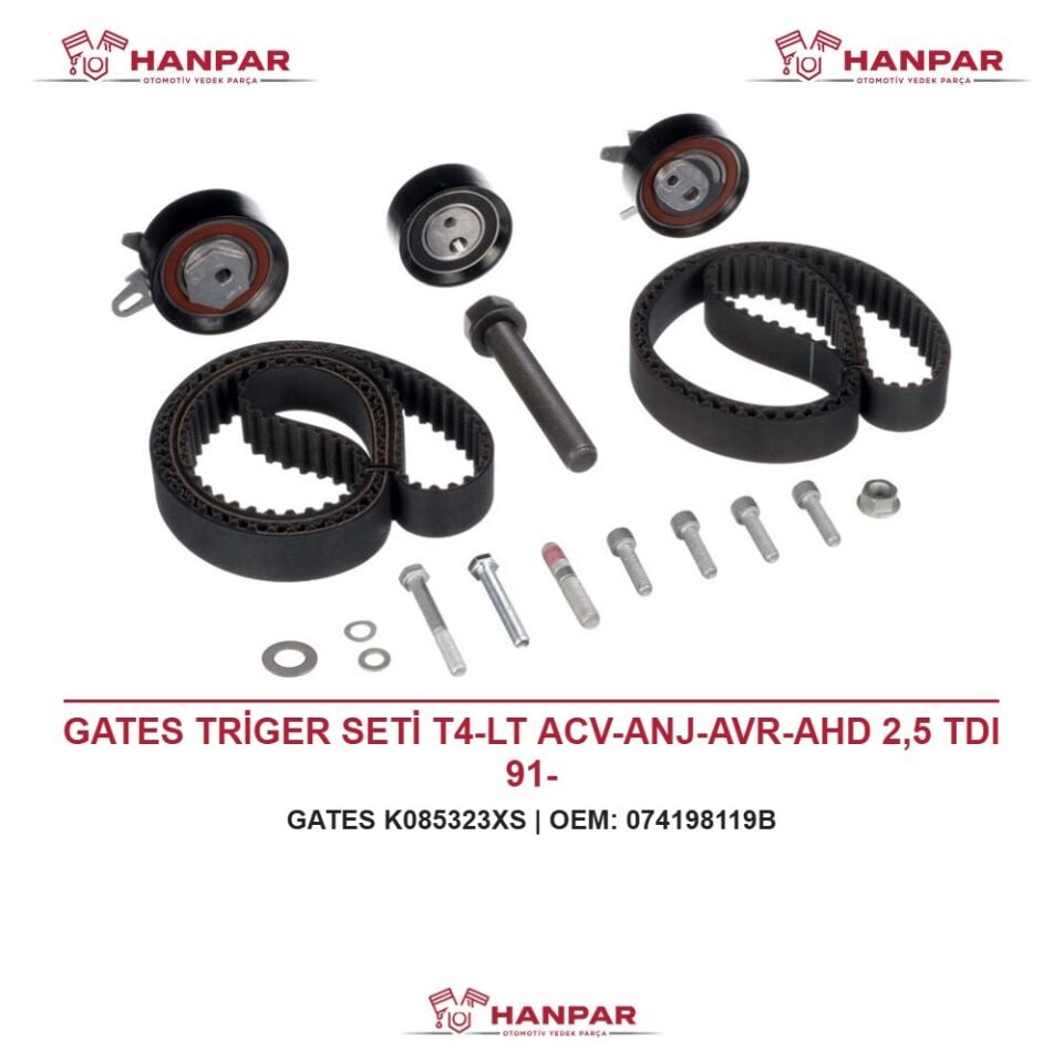 GATES TRİGER SETİ T4-LT ACV-ANJ-AVR-AHD 2,5 TDI 91-