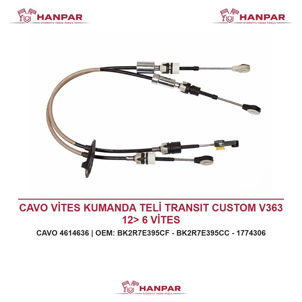CAVO VİTES KUMANDA TELİ TRANSIT CUSTOM V363 12> 6 VİTES