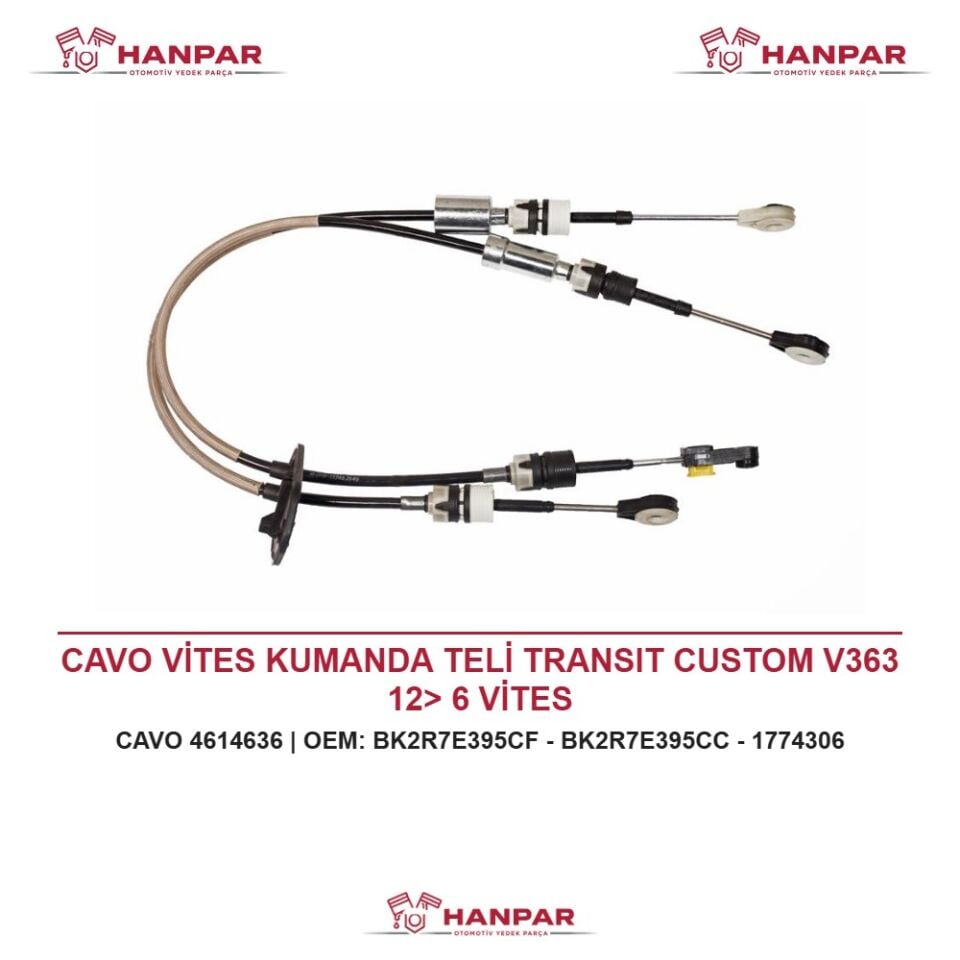 CAVO VİTES KUMANDA TELİ TRANSIT CUSTOM V363 12> 6 VİTES
