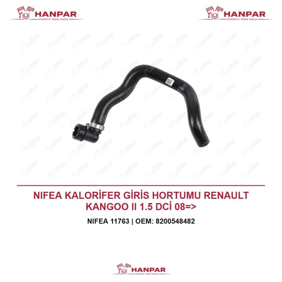 NIFEA KALORİFER GİRİS HORTUMU RENAULT KANGOO II 1.5 DCİ 08=>