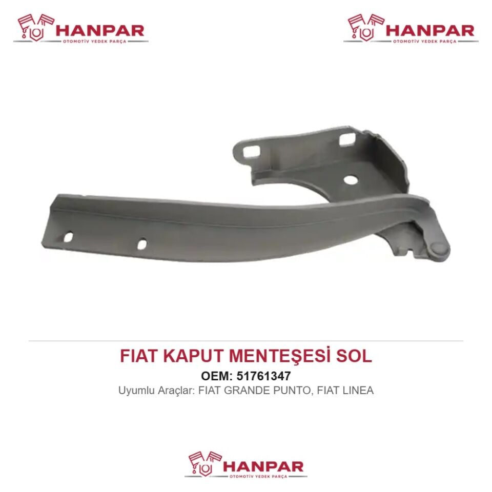 FIAT GRANDE PUNTO KAPUT MENTEŞESİ SOL