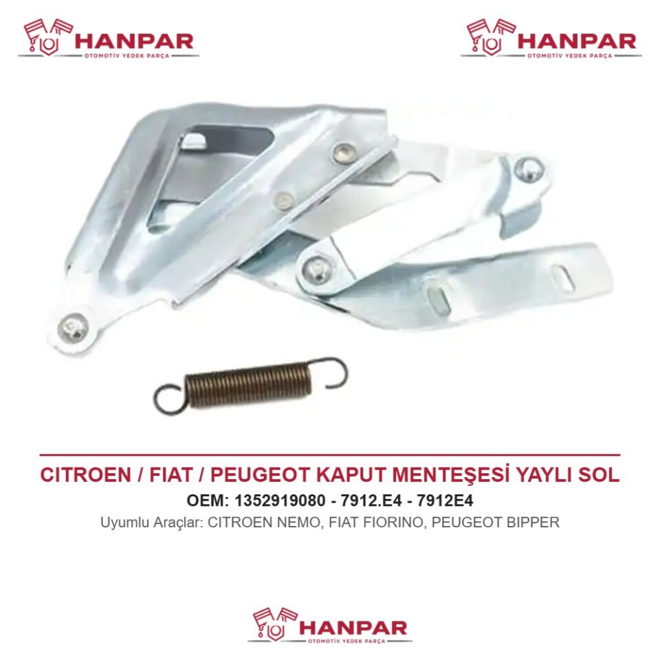 FIAT FIORINO KAPUT MENTEŞESİ YAYLI SOL