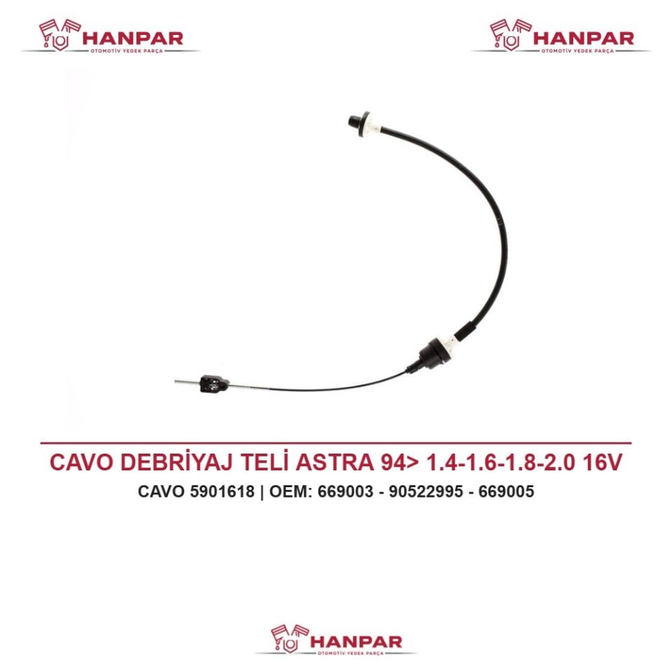 CAVO DEBRİYAJ TELİ ASTRA 94> 1.4-1.6-1.8-2.0 16V