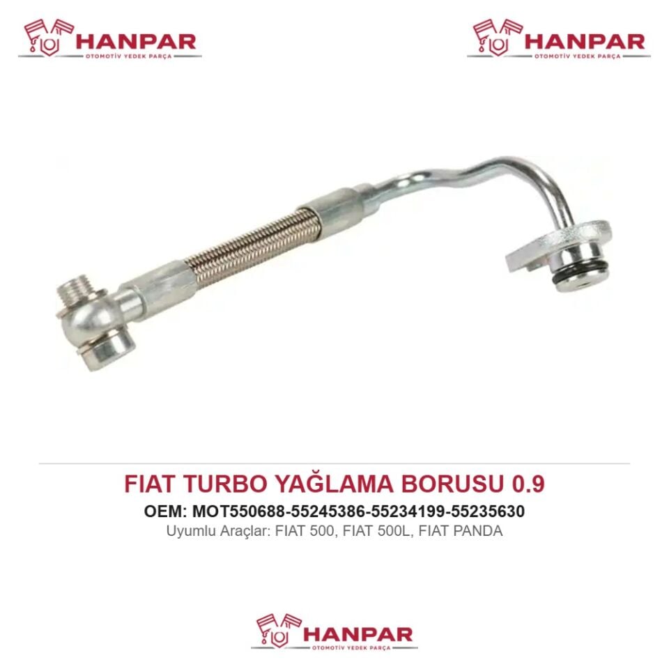 FIAT PANDA TURBO YAĞLAMA BORUSU 0.9