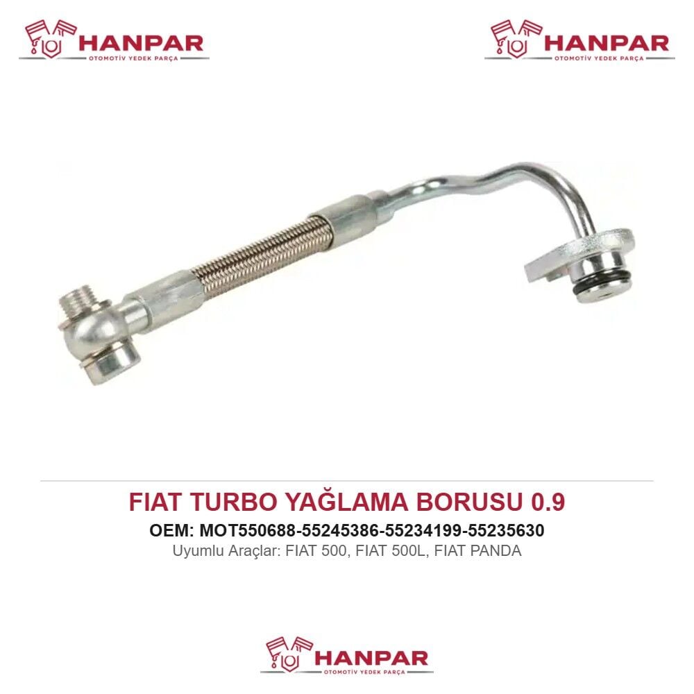 FIAT 500L TURBO YAĞLAMA BORUSU 0.9