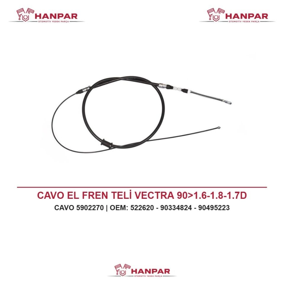 CAVO EL FREN TELİ VECTRA 90>1.6-1.8-1.7D