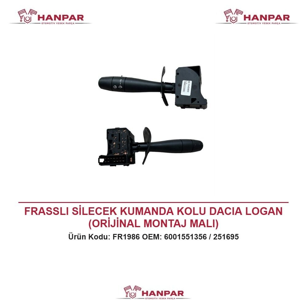 FRASSLI SİLECEK KUMANDA KOLU DACIA LOGAN (ORİJİNAL MONTAJ MALI)