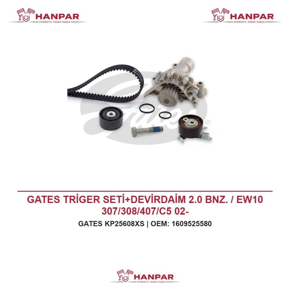 GATES TRİGER SETİ+DEVİRDAİM 2.0 BNZ. / EW10 307/308/407/C5 02-
