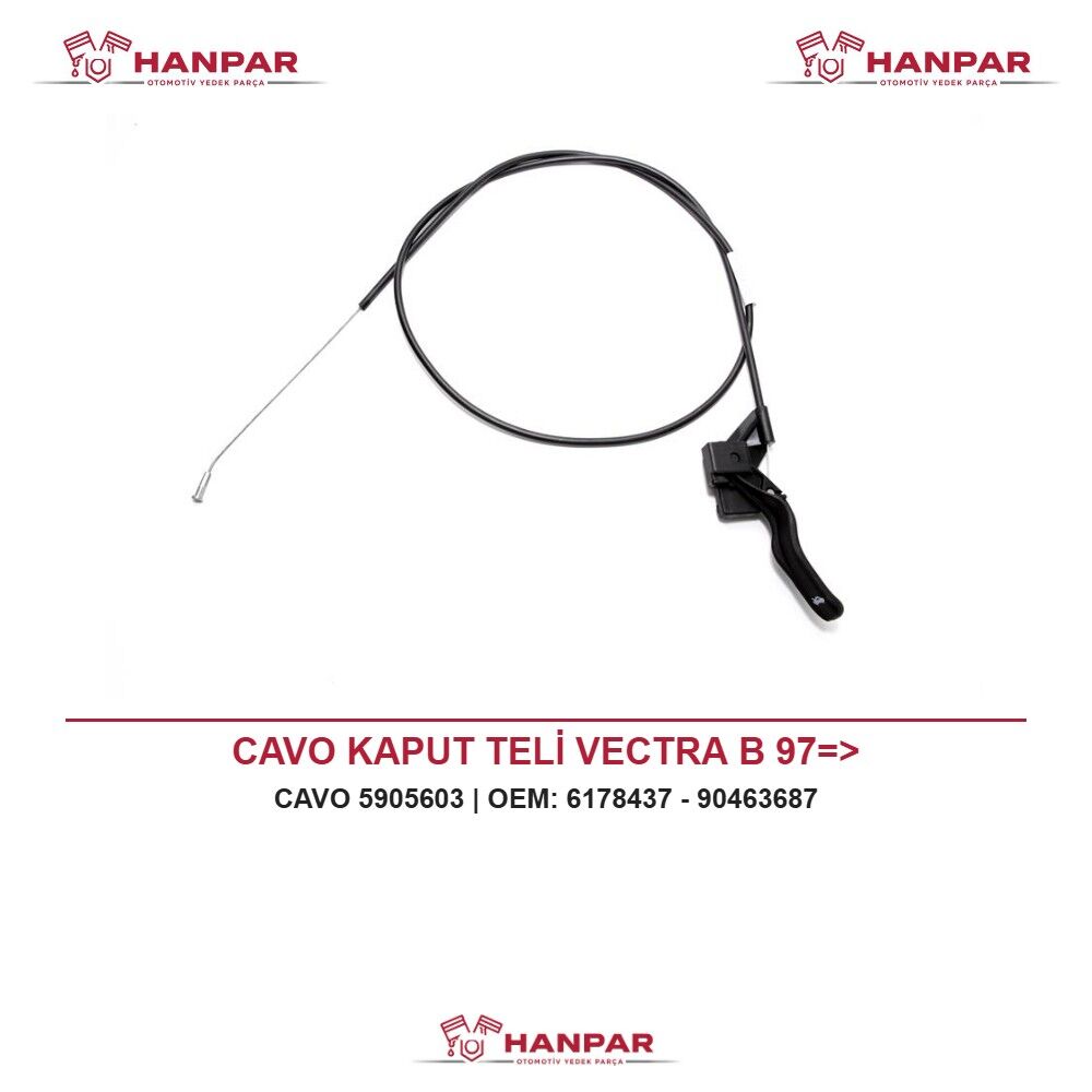 CAVO KAPUT TELİ VECTRA B 97=>