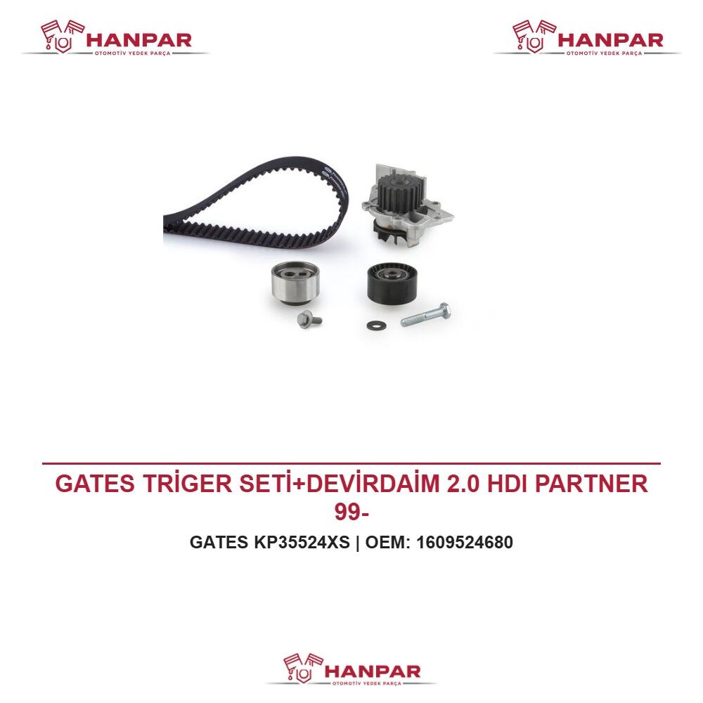 GATES TRİGER SETİ+DEVİRDAİM 2.0 HDI PARTNER 99-