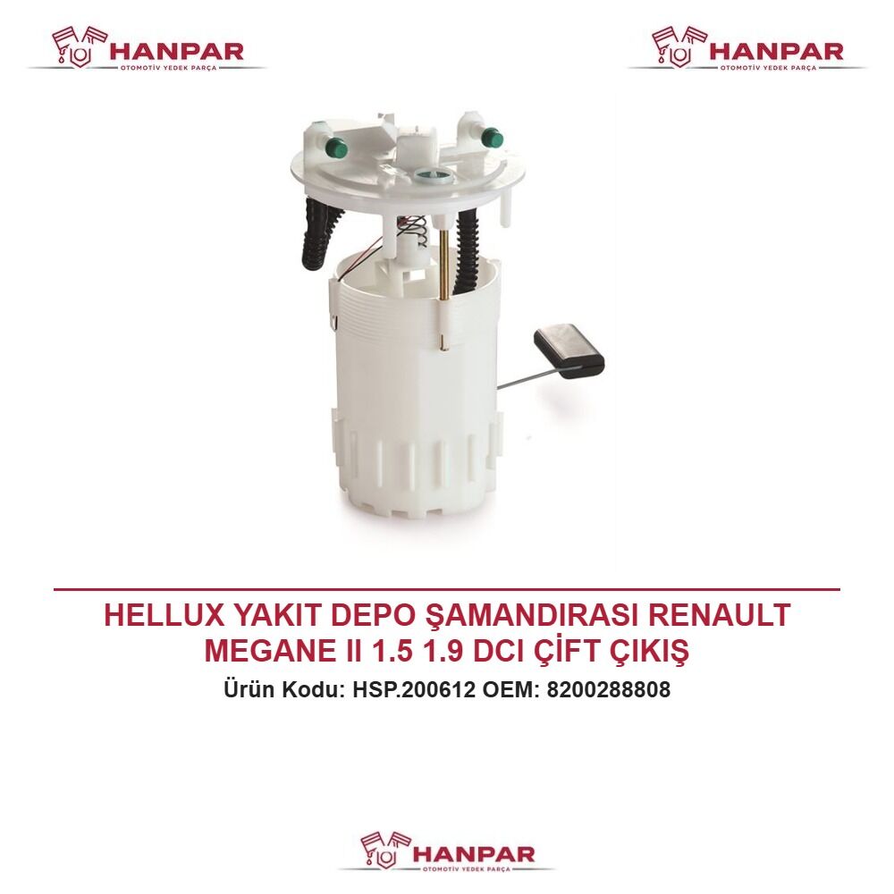 HELLUX YAKIT DEPO ŞAMANDIRASI RENAULT MEGANE II 1.5 1.9 DCI ÇİFT ÇIKIŞ