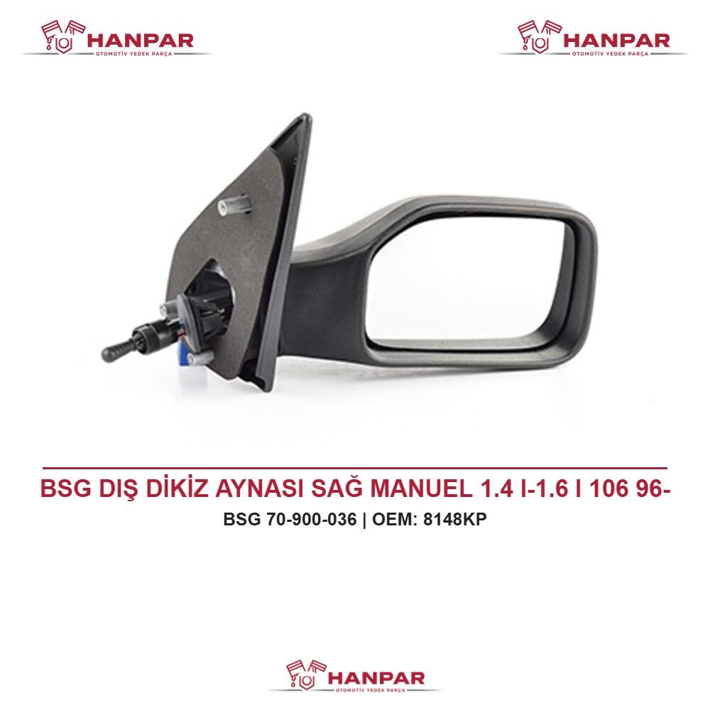 BSG DIŞ DİKİZ AYNASI SAĞ MANUEL 1.4 I-1.6 I 106 96-