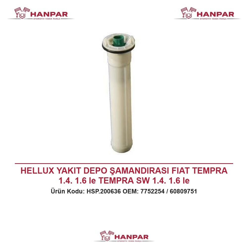 HELLUX YAKIT DEPO ŞAMANDIRASI FIAT TEMPRA 1.4. 1.6 Ie TEMPRA SW 1.4. 1.6 Ie