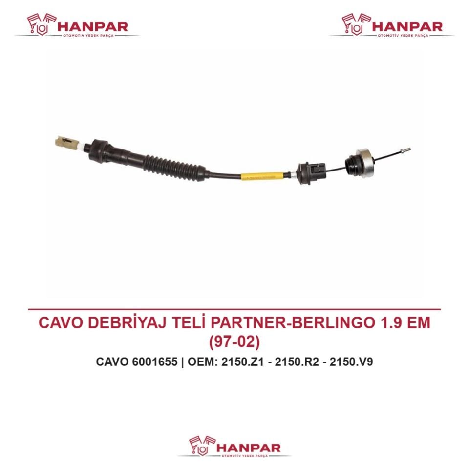 CAVO DEBRİYAJ TELİ PARTNER-BERLINGO 1.9 EM (97-02)