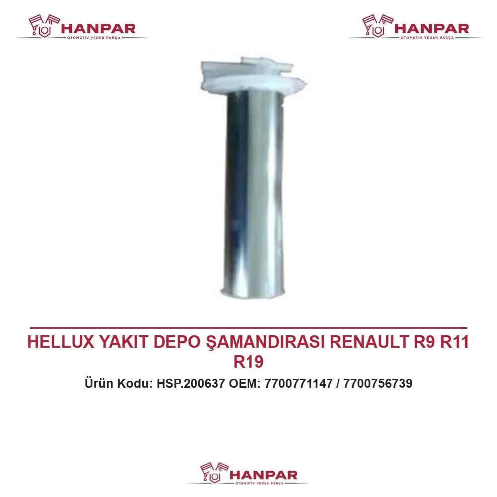 HELLUX YAKIT DEPO ŞAMANDIRASI RENAULT R9 R11 R19