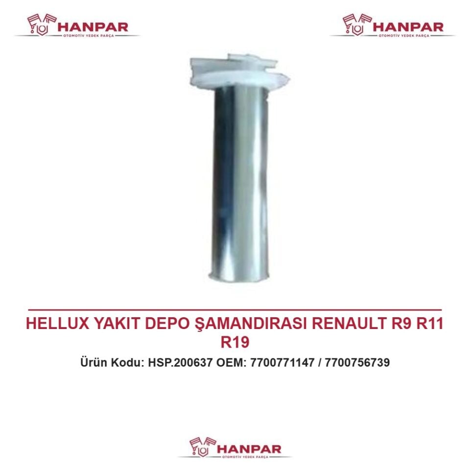HELLUX YAKIT DEPO ŞAMANDIRASI RENAULT R9 R11 R19