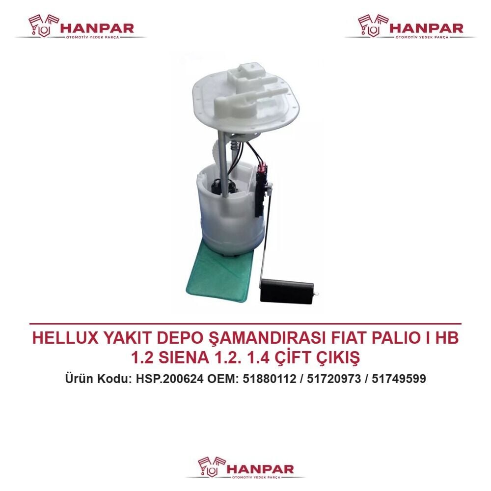 HELLUX YAKIT DEPO ŞAMANDIRASI FIAT PALIO I HB 1.2 SIENA 1.2. 1.4 ÇİFT ÇIKIŞ