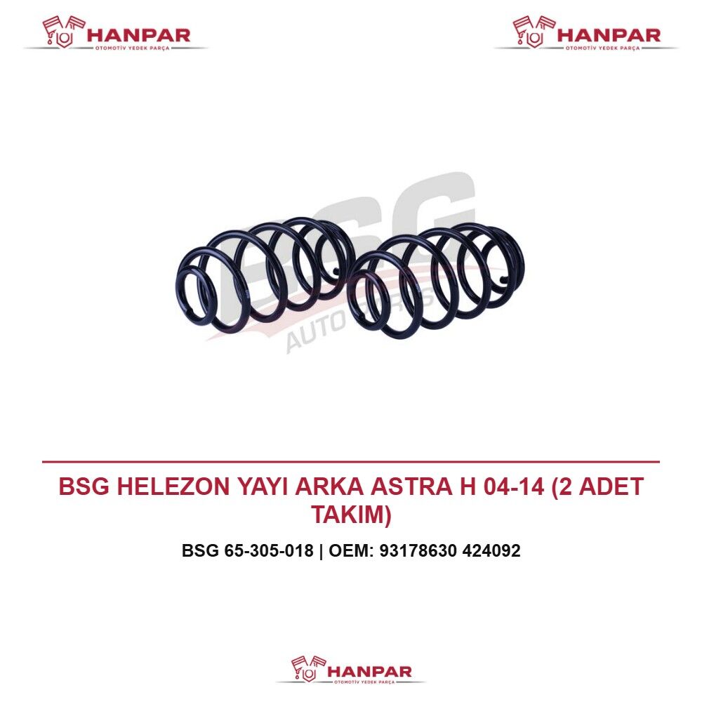BSG HELEZON YAYI ARKA ASTRA H 04-14 (2 ADET TAKIM)