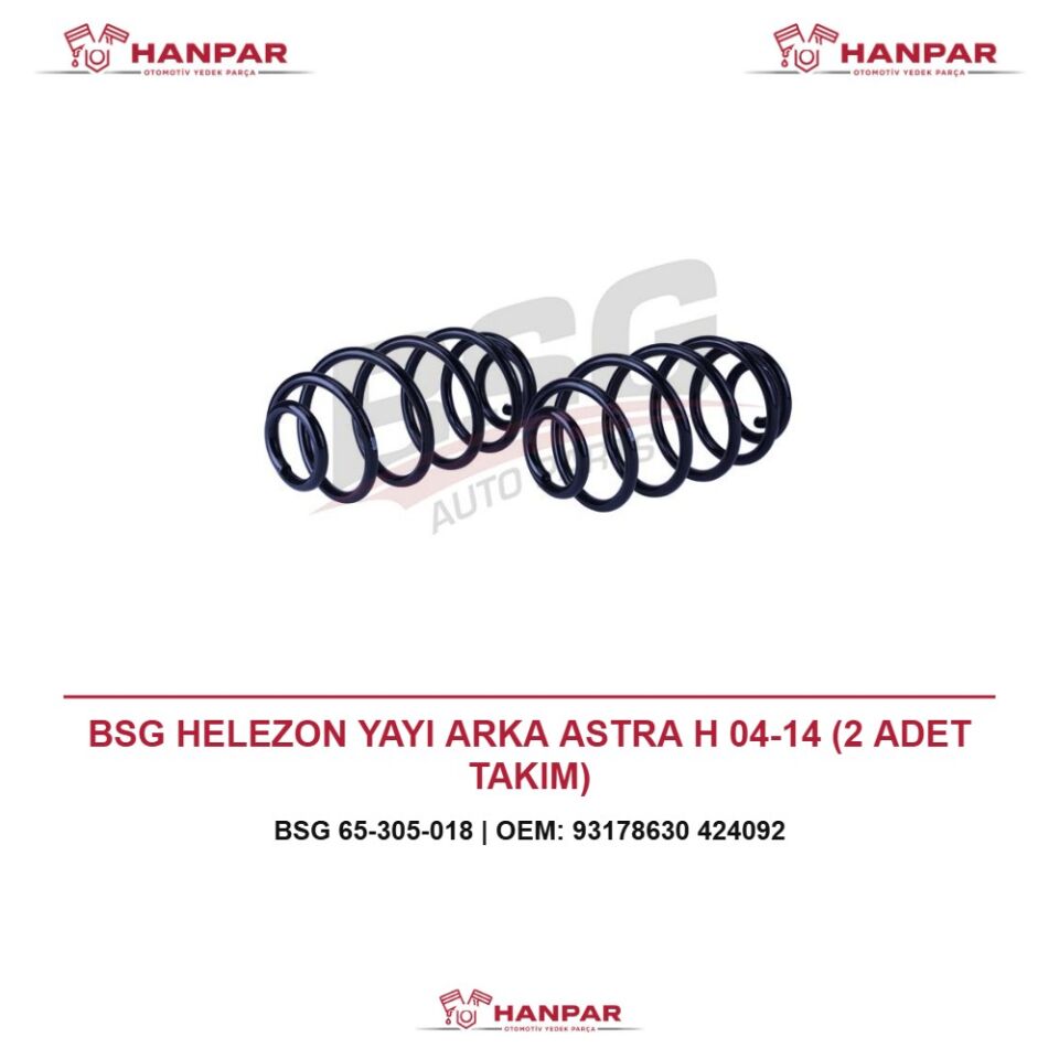 BSG HELEZON YAYI ARKA ASTRA H 04-14 (2 ADET TAKIM)