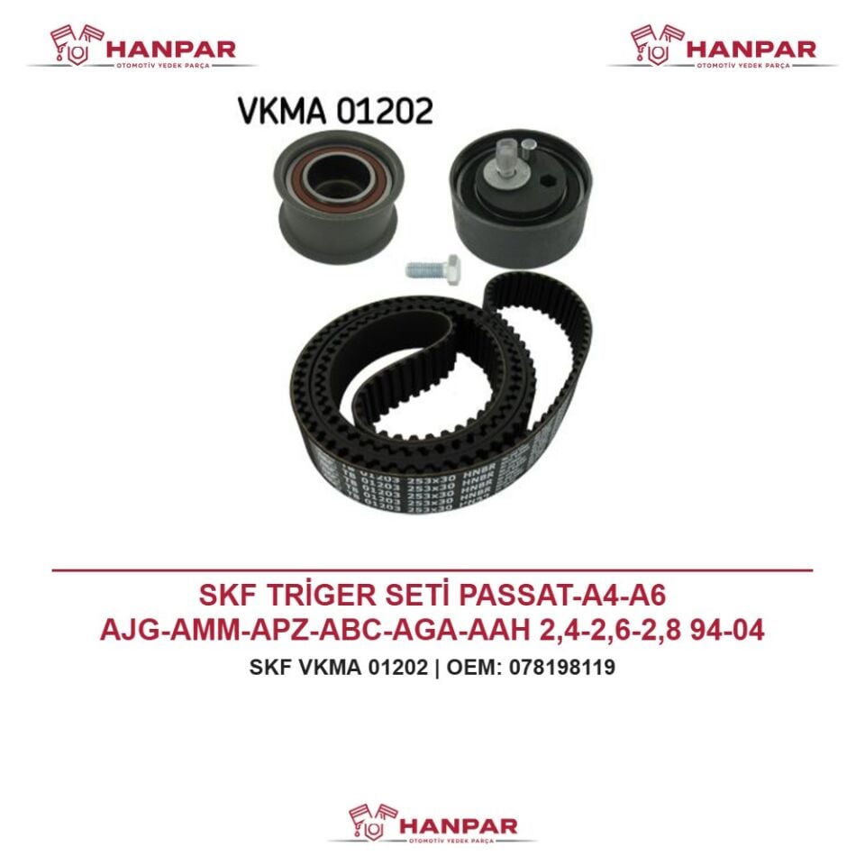SKF TRİGER SETİ PASSAT-A4-A6 AJG-AMM-APZ-ABC-AGA-AAH 2,4-2,6-2,8 94-04