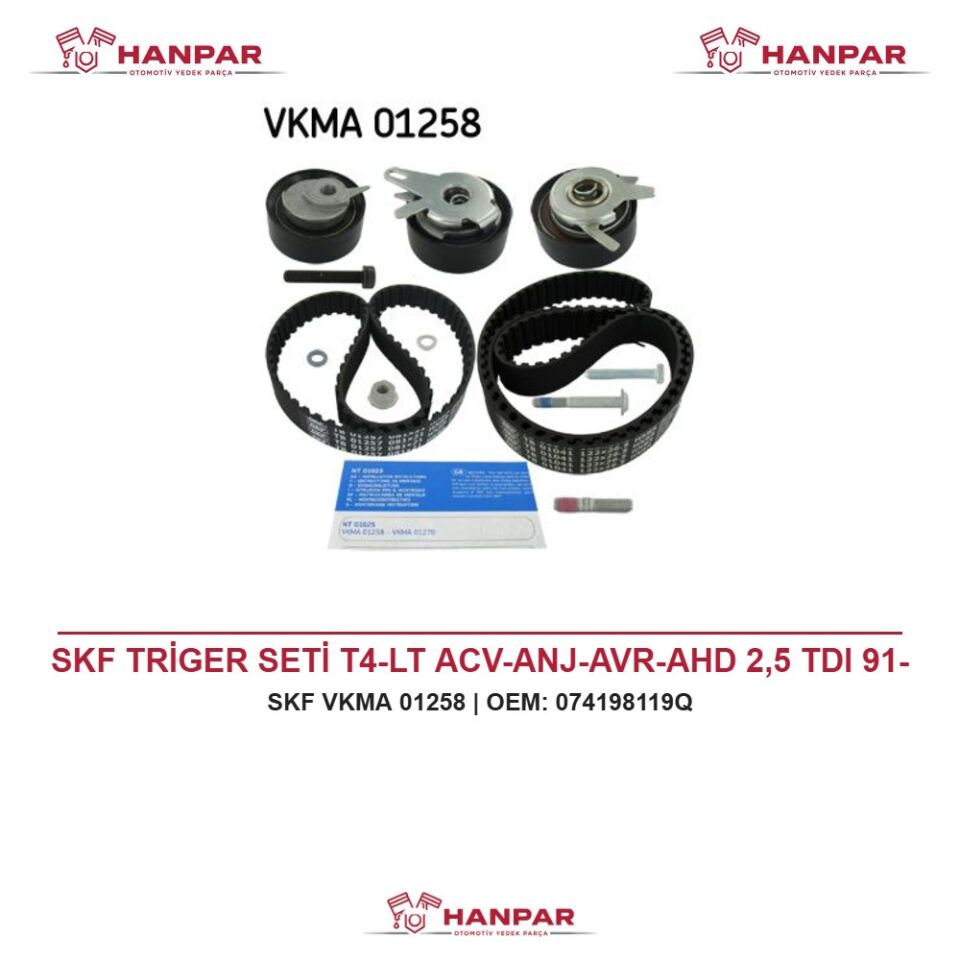 SKF TRİGER SETİ T4-LT ACV-ANJ-AVR-AHD 2,5 TDI 91-