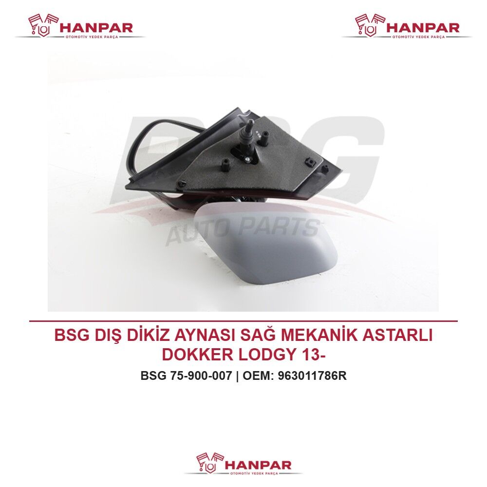 BSG DIŞ DİKİZ AYNASI SAĞ MEKANİK ASTARLI DOKKER LODGY 13-