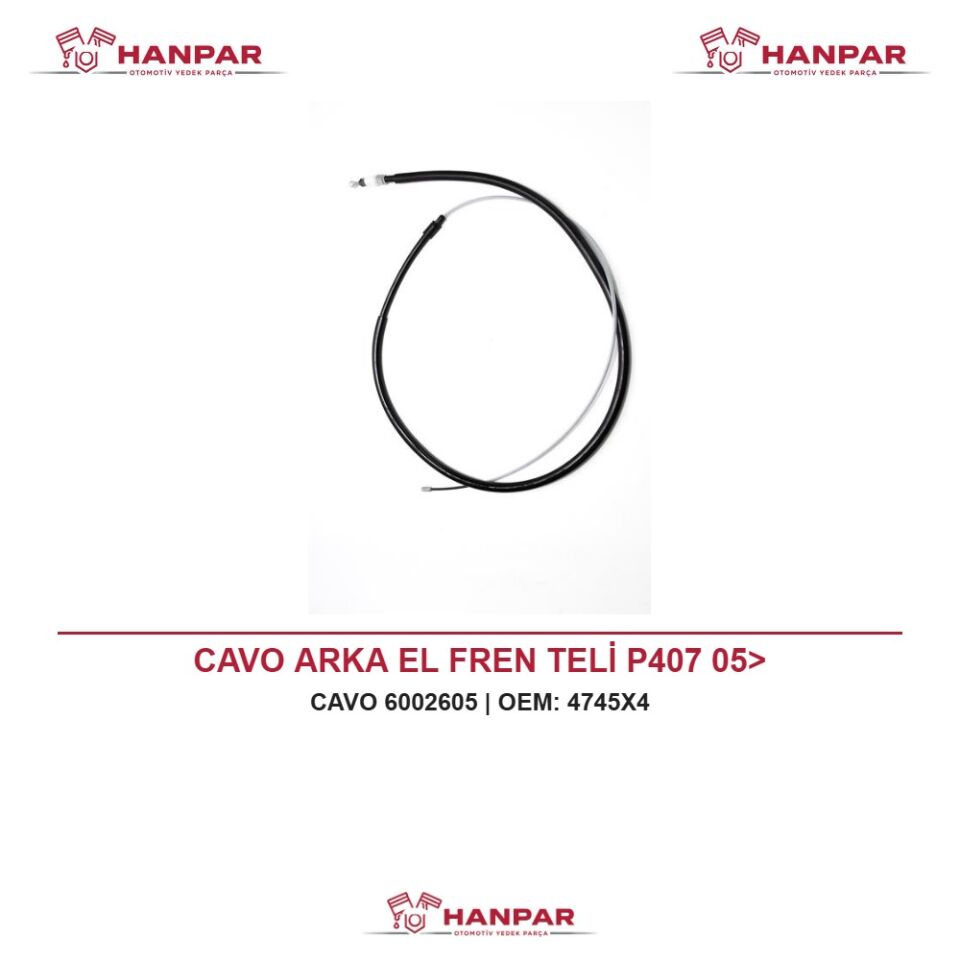 CAVO ARKA EL FREN TELİ P407 05>