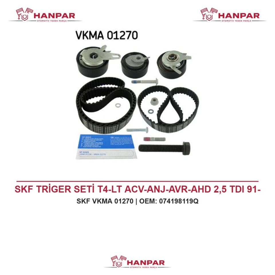 SKF TRİGER SETİ T4-LT ACV-ANJ-AVR-AHD 2,5 TDI 91-