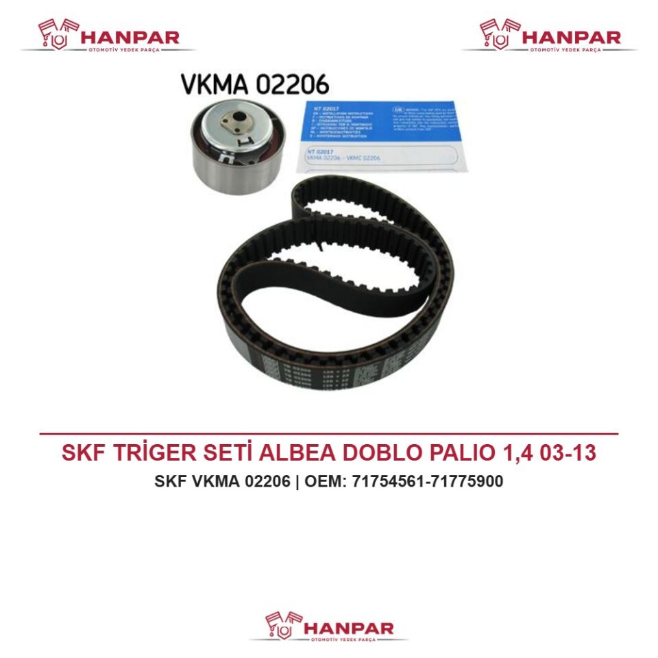 SKF TRİGER SETİ ALBEA DOBLO PALIO 1,4 03-13