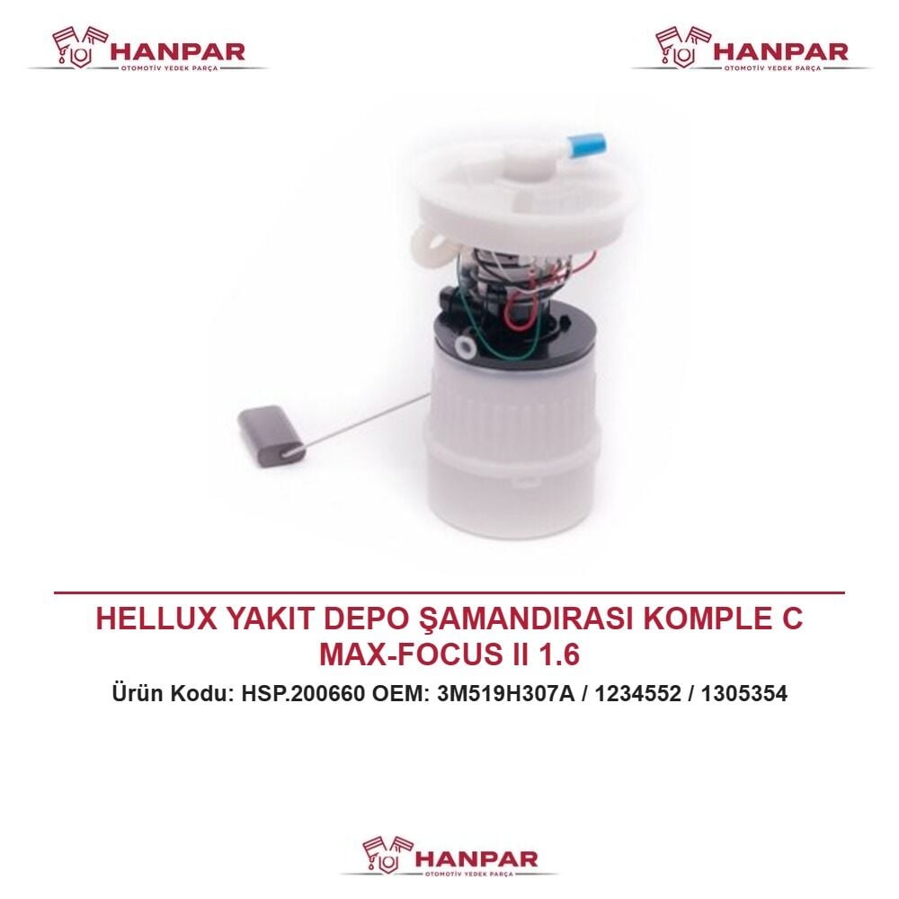 HELLUX YAKIT DEPO ŞAMANDIRASI KOMPLE C MAX-FOCUS II 1.6